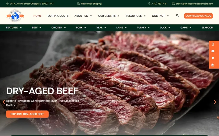 Northwest Meat Company website, home page