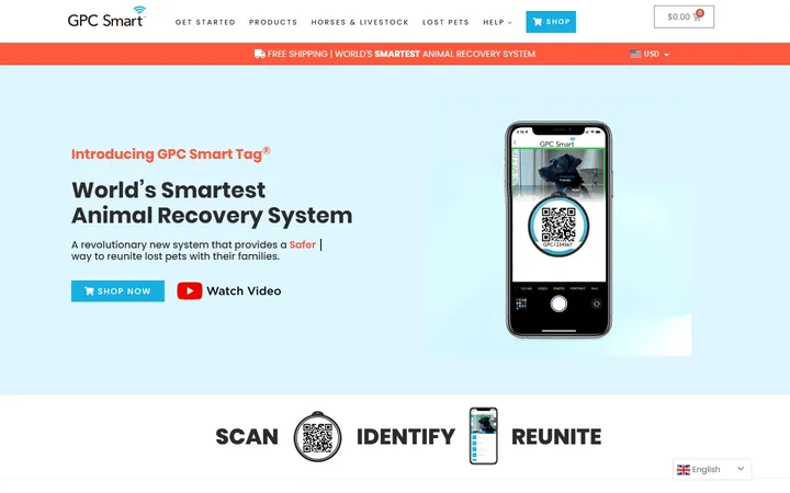 GPC Smart website, home page