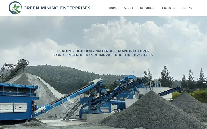 Green Mining Enterprises website, home page