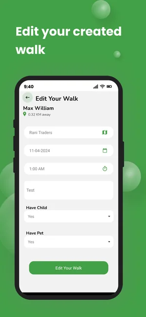 Walk With Meee app, screen 3